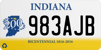 IN license plate 983AJB