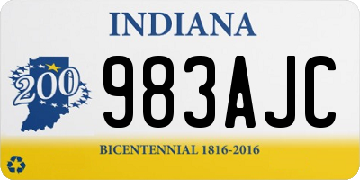 IN license plate 983AJC
