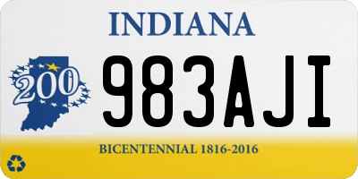 IN license plate 983AJI