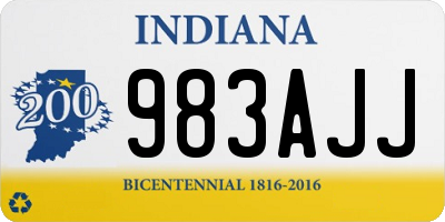 IN license plate 983AJJ