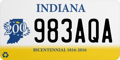 IN license plate 983AQA