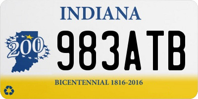 IN license plate 983ATB