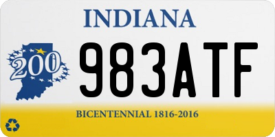 IN license plate 983ATF