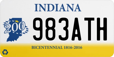 IN license plate 983ATH