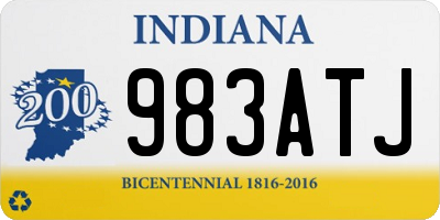 IN license plate 983ATJ