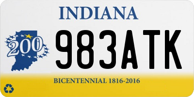 IN license plate 983ATK