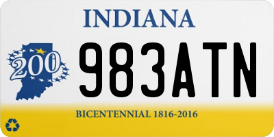IN license plate 983ATN