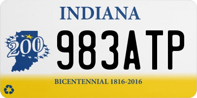 IN license plate 983ATP