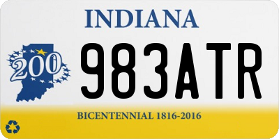 IN license plate 983ATR
