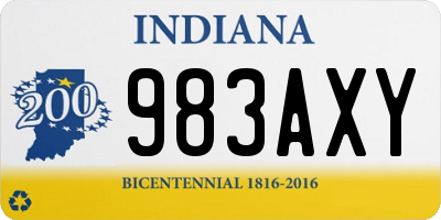 IN license plate 983AXY