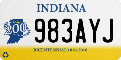 IN license plate 983AYJ