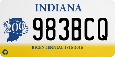 IN license plate 983BCQ