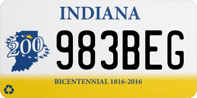 IN license plate 983BEG