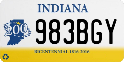 IN license plate 983BGY