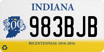 IN license plate 983BJB