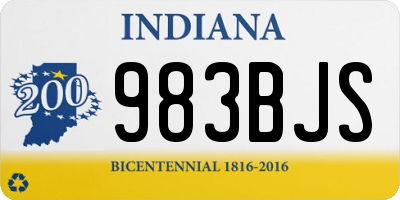 IN license plate 983BJS