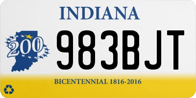 IN license plate 983BJT