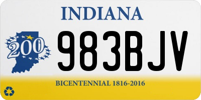 IN license plate 983BJV