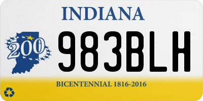 IN license plate 983BLH