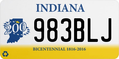 IN license plate 983BLJ