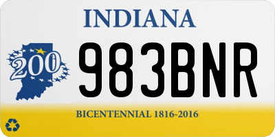 IN license plate 983BNR