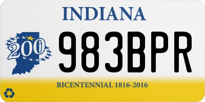 IN license plate 983BPR