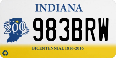 IN license plate 983BRW