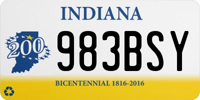 IN license plate 983BSY