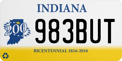 IN license plate 983BUT