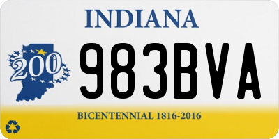 IN license plate 983BVA