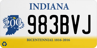 IN license plate 983BVJ