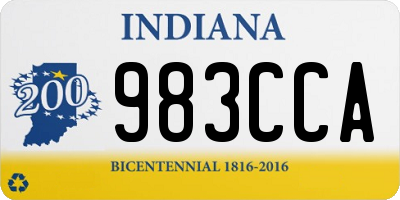IN license plate 983CCA