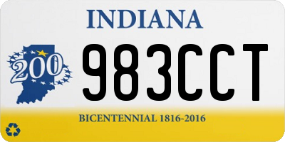 IN license plate 983CCT