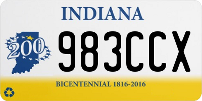 IN license plate 983CCX