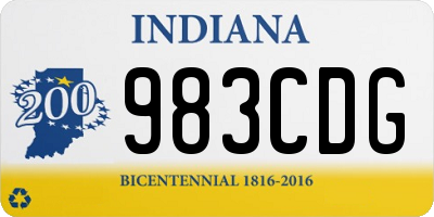 IN license plate 983CDG