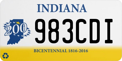 IN license plate 983CDI