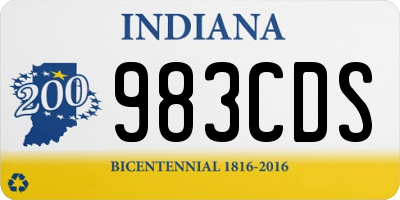 IN license plate 983CDS