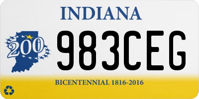 IN license plate 983CEG