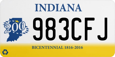 IN license plate 983CFJ