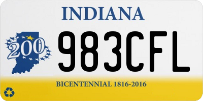 IN license plate 983CFL