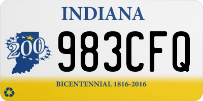 IN license plate 983CFQ