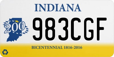 IN license plate 983CGF