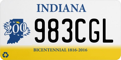 IN license plate 983CGL