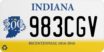 IN license plate 983CGV