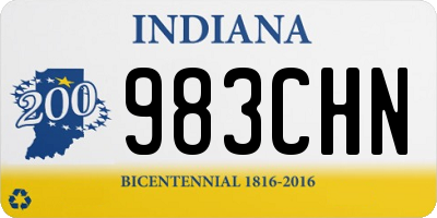 IN license plate 983CHN