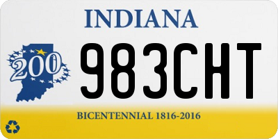 IN license plate 983CHT