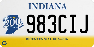 IN license plate 983CIJ