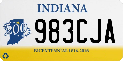 IN license plate 983CJA