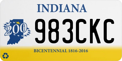 IN license plate 983CKC