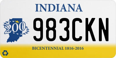 IN license plate 983CKN